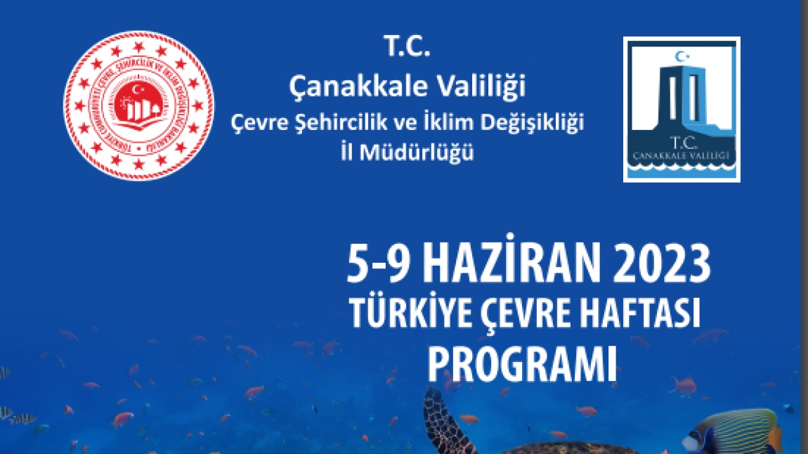 5-9 Haziran Türkiye Çevre Haftası Programı